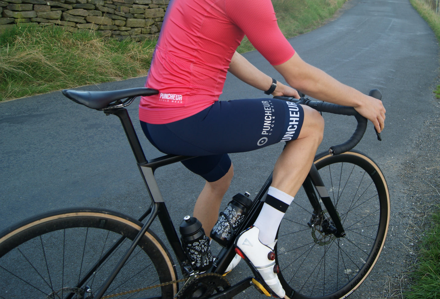 Men's Navy Premium Bib-Shorts