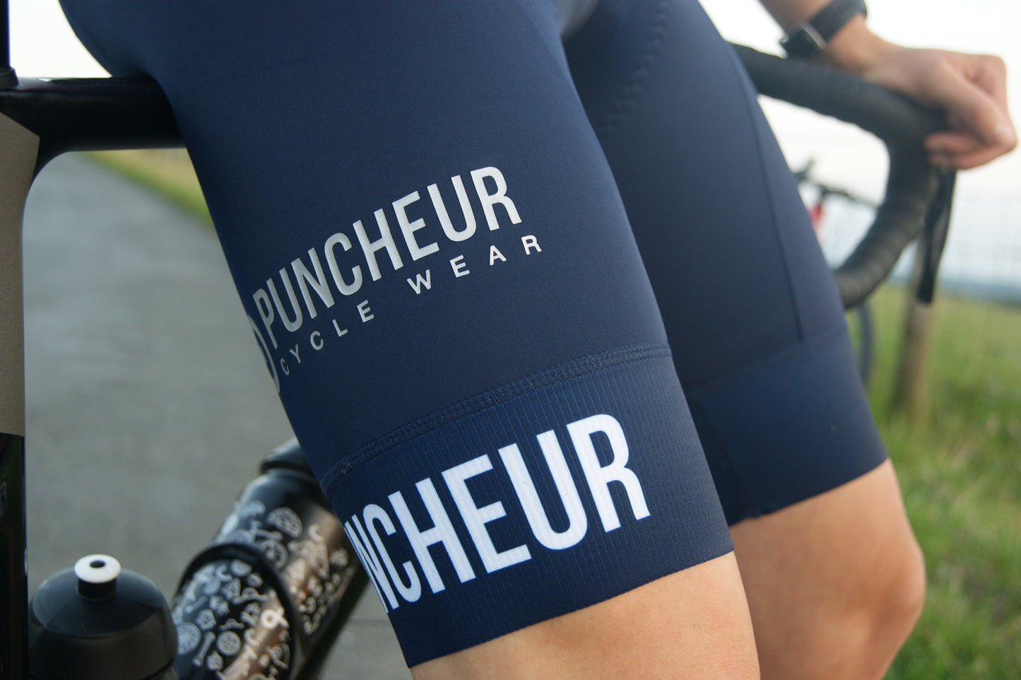 Men's Navy Premium Bib-Shorts
