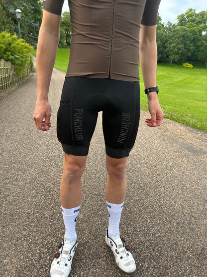 Men's Cargo Bib-Shorts Black