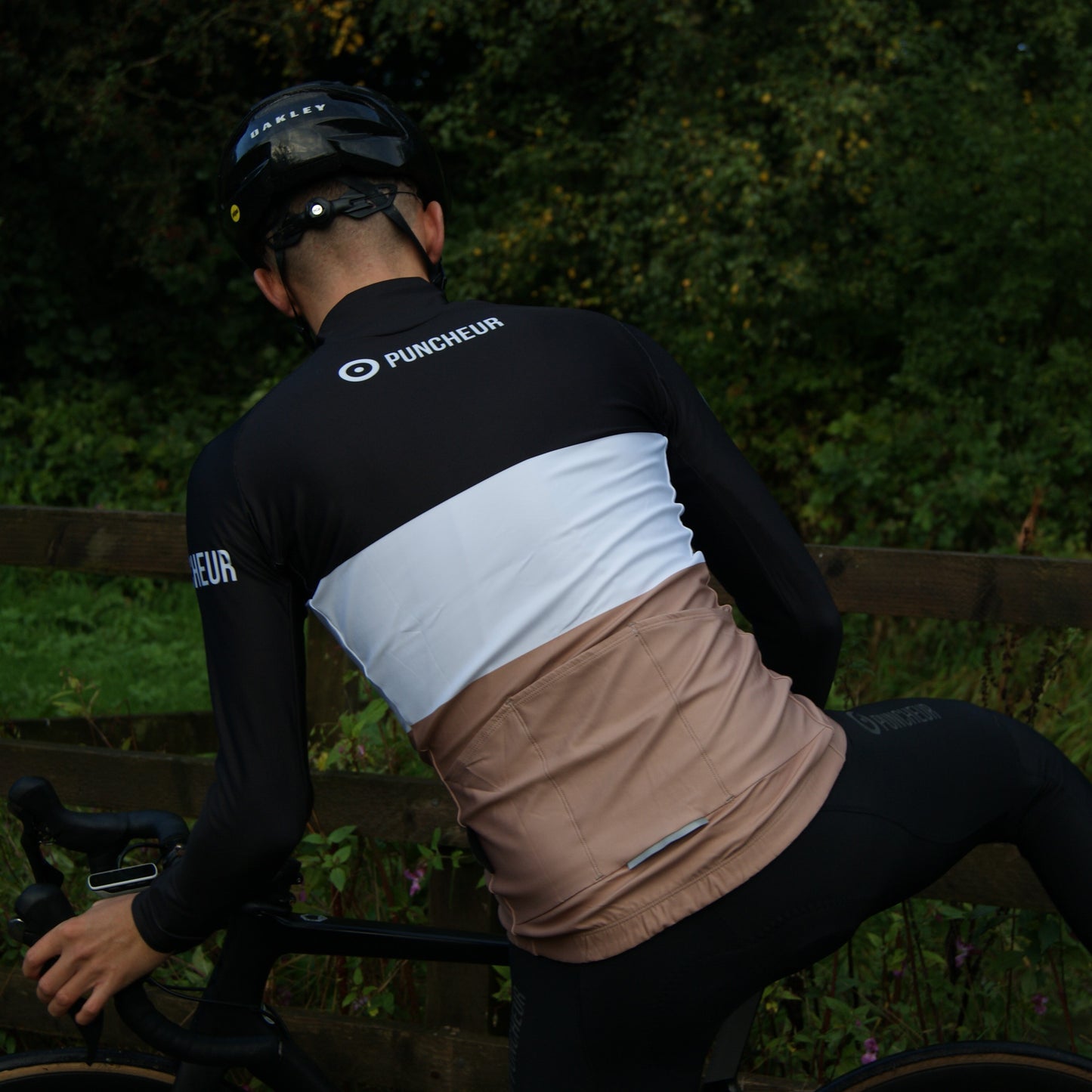 Men's Thermal Long Sleeves Jersey Black Tricolour